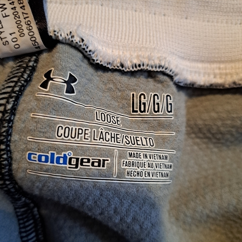 Under Armour Men's size Large loose Boston College black jogging pants, VGUC - Picture 9 of 9